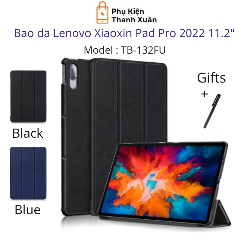 Bao da Lenovo Xiaoxin Pad Pro 2022 10.2" TB-132FU cao cấp | Tặng kèm bút cảm ứng