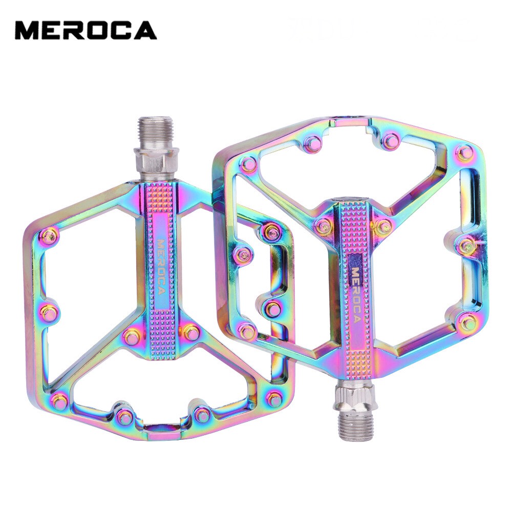 Pedal bàn đạp xe đạp pedan xe đạp thể thao chống trượt meroca - hàng chính hãng