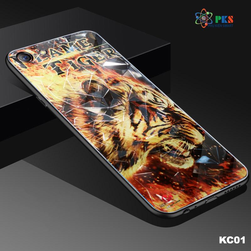 Ốp lưng Iphone 6Plus/ 6s Plus in 3D hình mãnh Hổ da quang phát sáng
