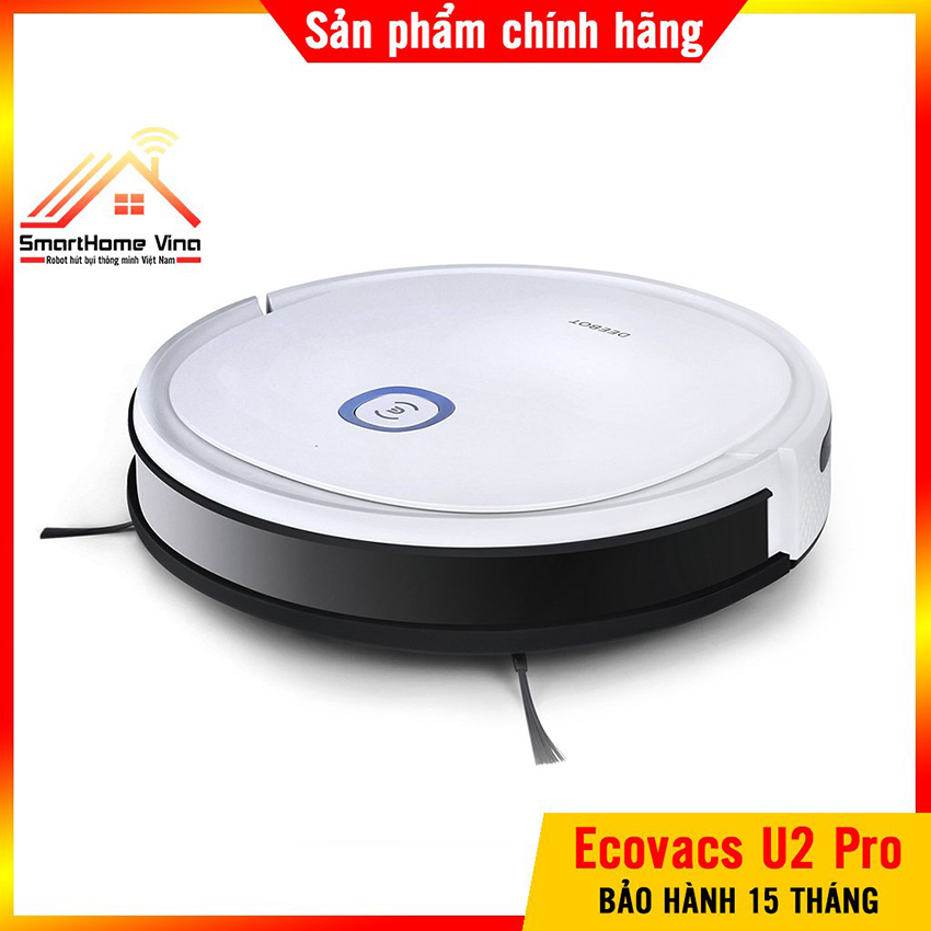 [Trả góp 0%]Robot hút bụi lau nhà Ecovacs Deebot U2 Pro - Hàng mới nguyên seal 100%. Bảo hành 15 tháng.