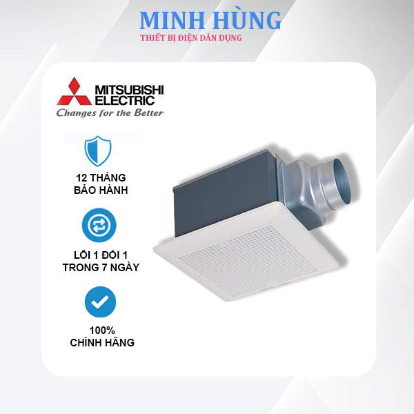 Quạt thông gió - hút ngang âm trần nối ống Mitsubishi VD-10/15Z4T6