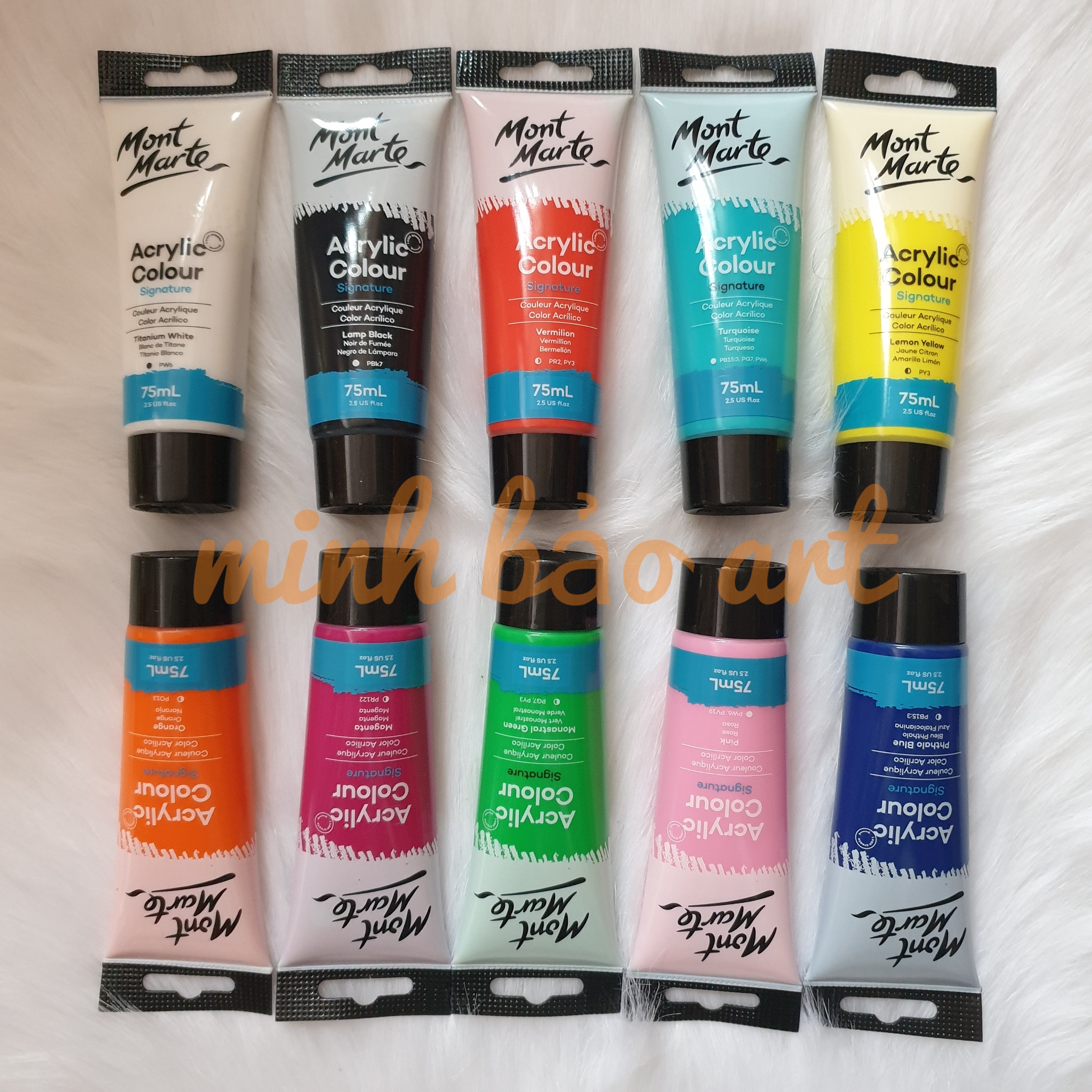 Bán lẻ - màu mont marte studio acrylic tuýp 75 ml
