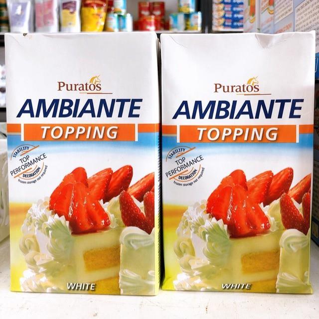 Kem sữa béo/ kem sữa thực vật/ kem topping ambiante 1l