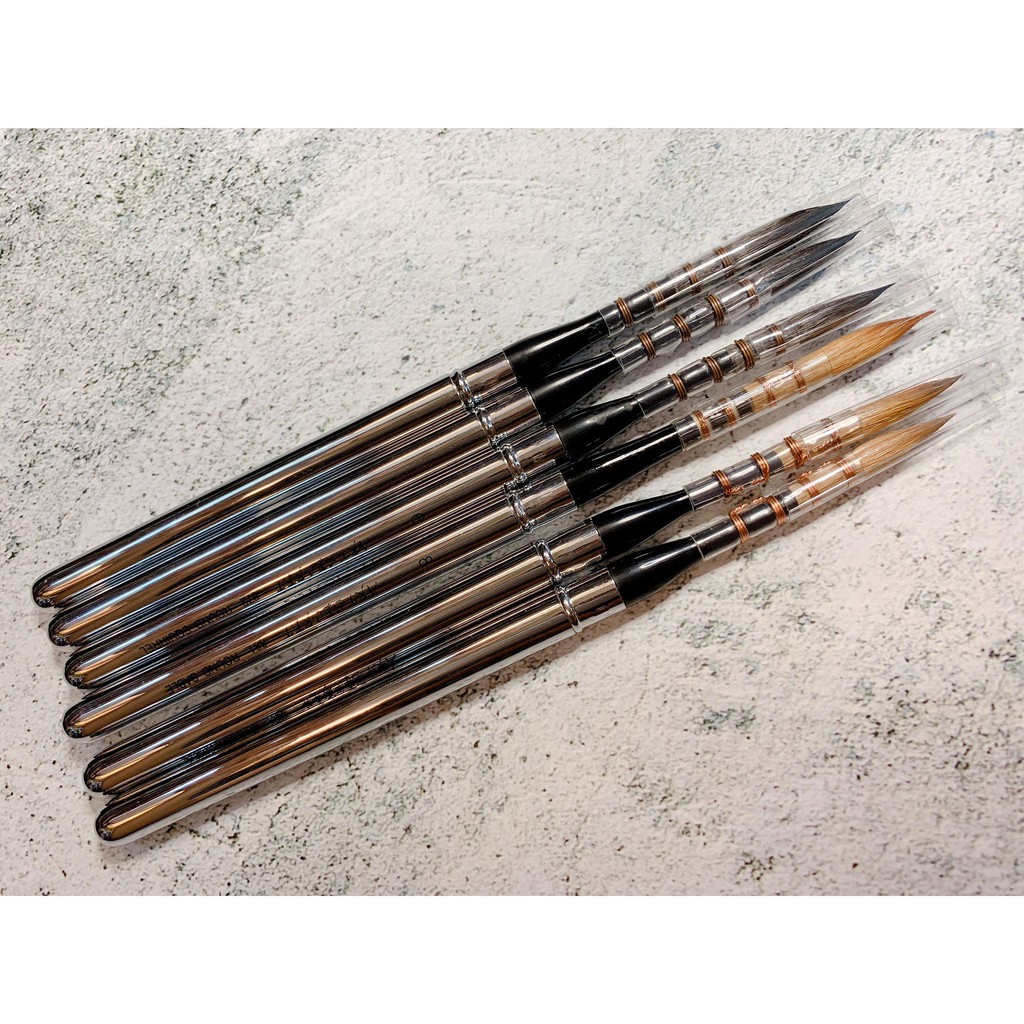 Cọ vẽ Travel lông chồn mix lông dê Art Secret 881 Round Sable