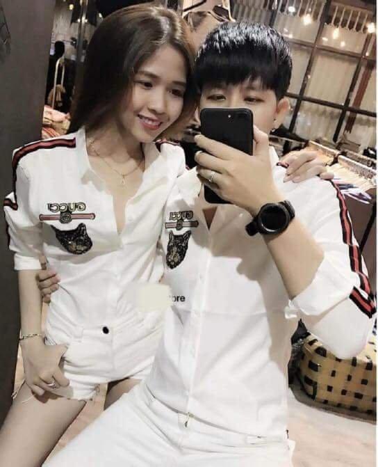 Áo sơmi nam nữ cặp đôi minh chứng tình yêu đôi lứa sakura