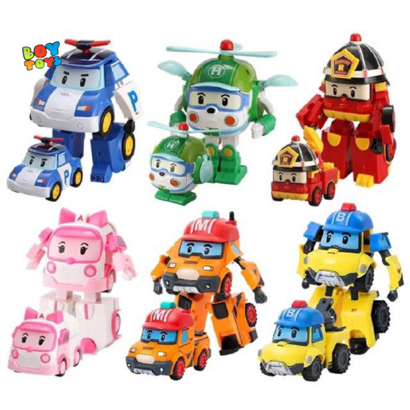Đồ chơi biến hình biệt đội Robocar Poli 2 trong 1 cho bé thỏa sức sáng tạo, vừa chơi oto và biến hình robot poli