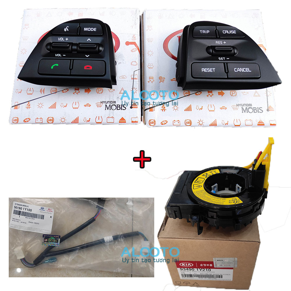 Cruise control + khiển vô lăng kia morning 2015-2016-2017-2018-2019 hàng chính hãng mobis lắp được cho bản số sàn và số tự động