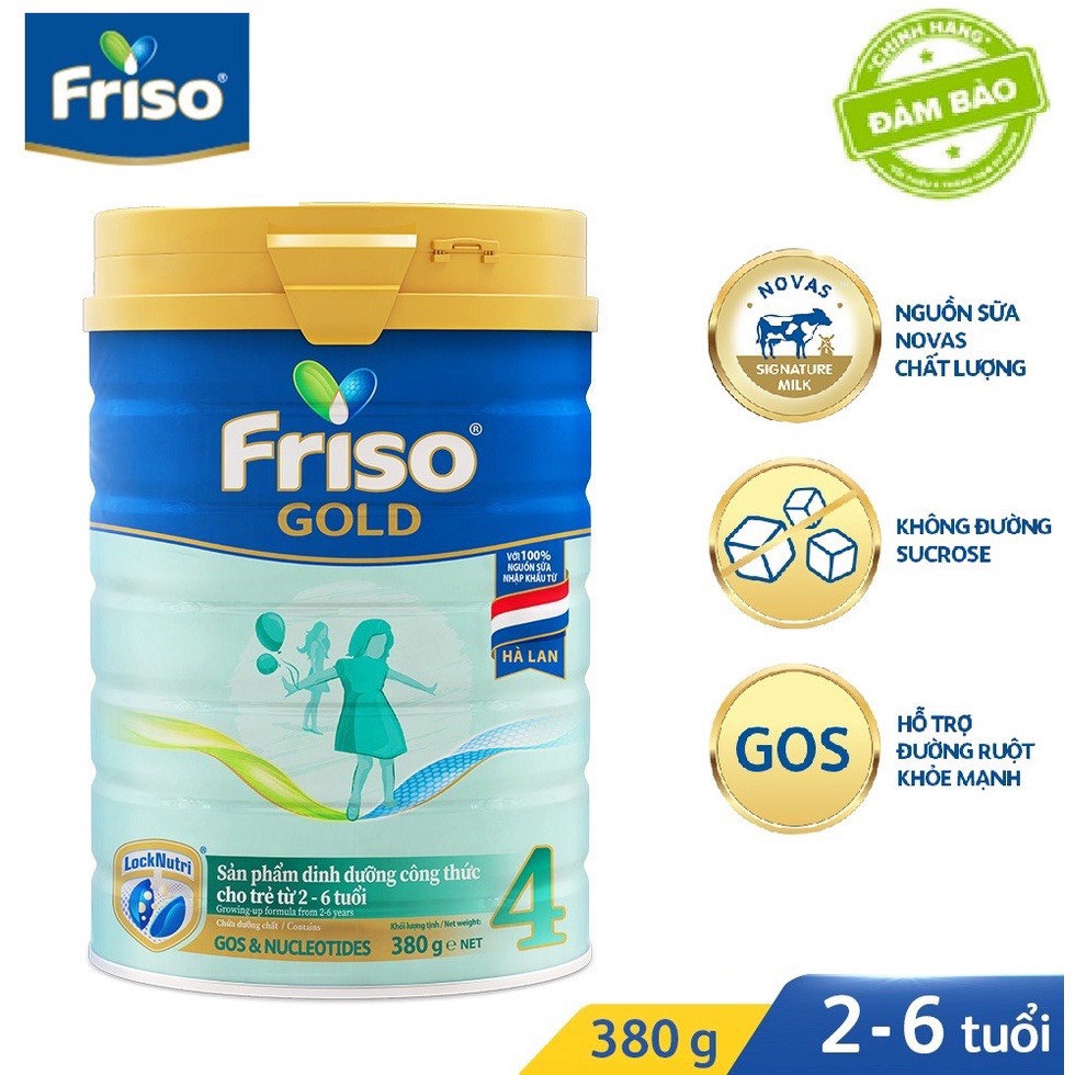 Sữa bột friso gold 4 380g