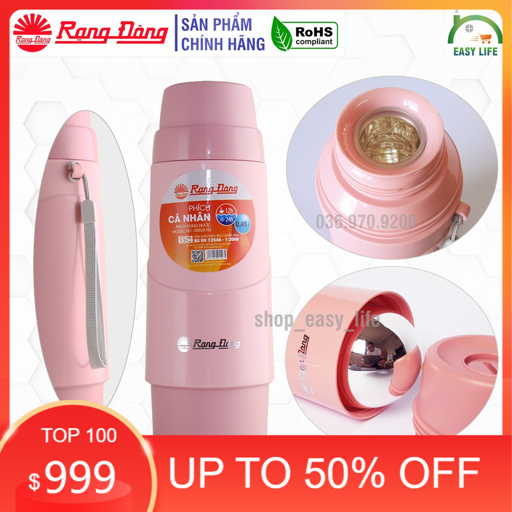 [ HÀNG TỐT - GIÁ RẺ ] Phích Nước Mini Rạng Đông 450ml , bình giữ nhiệt