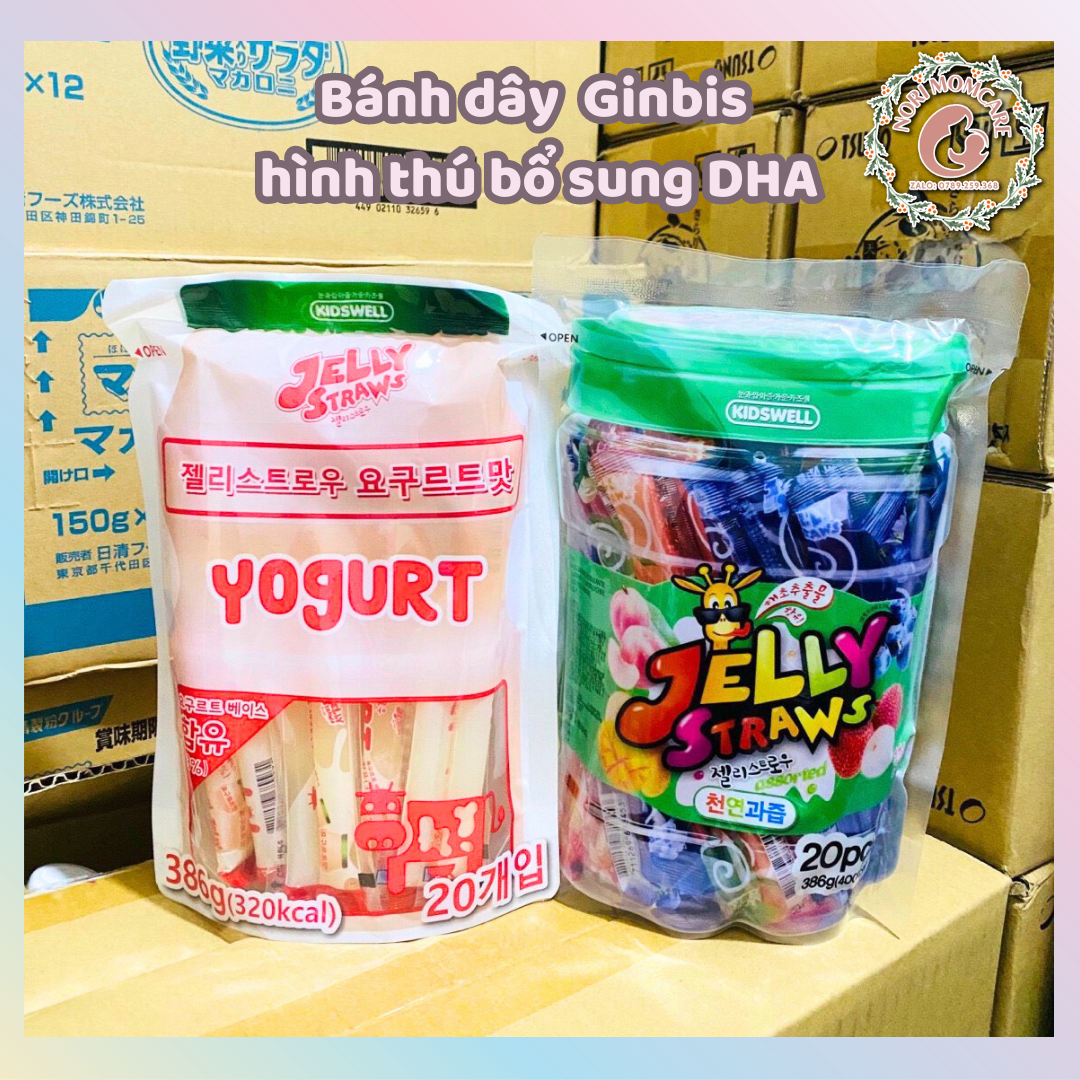 Thạch que vị sữa chua/vị trái cây KidsWell Hàn cho bé bịch 20 que