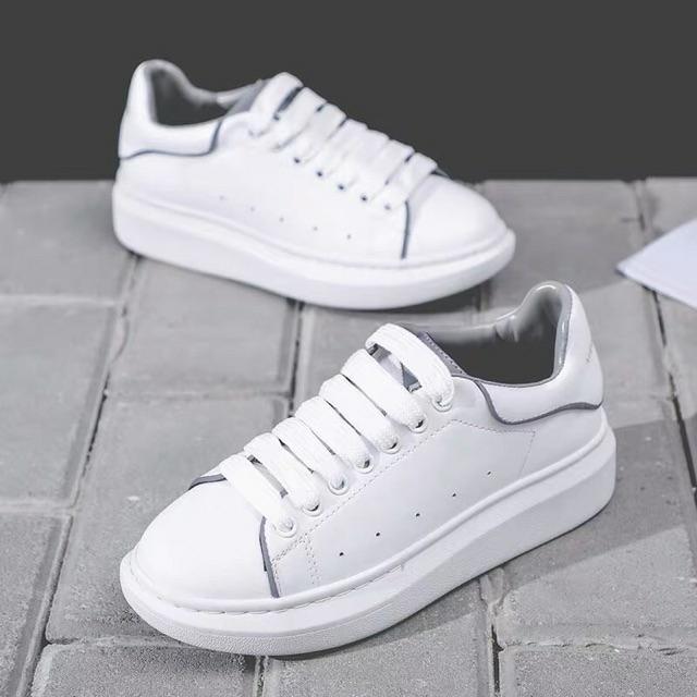 Giày Thể Thao Unisex Nam Nữ - MCQ Gót Phản Quang Siêu Chất