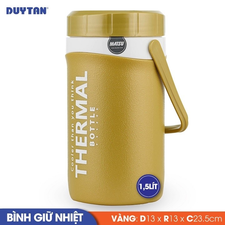 Bình giữ nhiệt nhựa DUY TÂN Matsu 1.5 lít (13 x 13 x 23.5 cm) - 35315 - Giao màu ngẫu nhiên