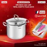 [SIÊU SALE HÈ 20H 4-7.5] Nồi Inox cao cấp Tefal Duetto Plus, 22cm