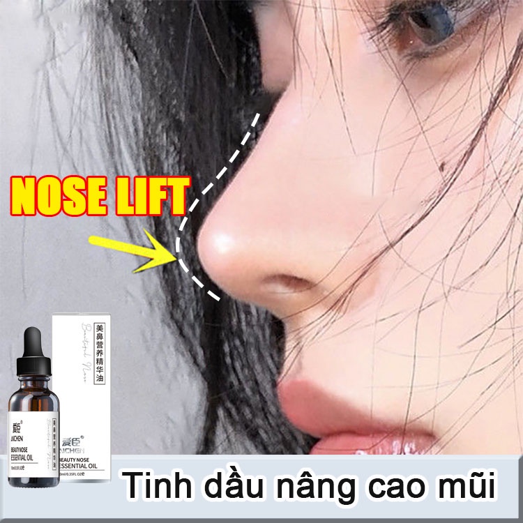 Tinh dầu nâng mũi 10ml serum cao mũi tự nhiên, làm đẹp mũi, thu nhỏ cánh mũi, tạo cao dáng mũi