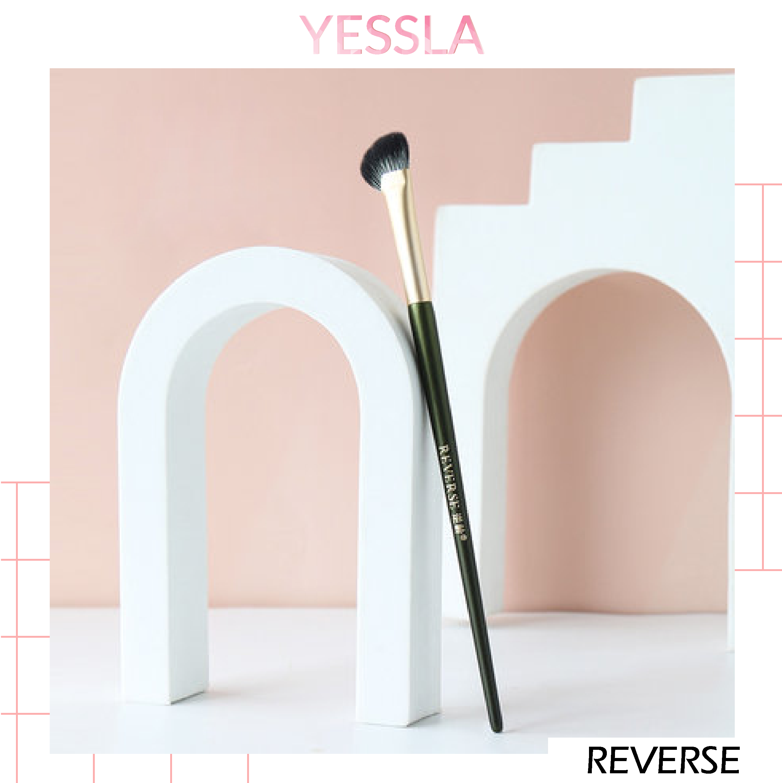 Reverse - Cọ tạo khối mũi đánh phấn đầu cọ vát xéo mềm mại