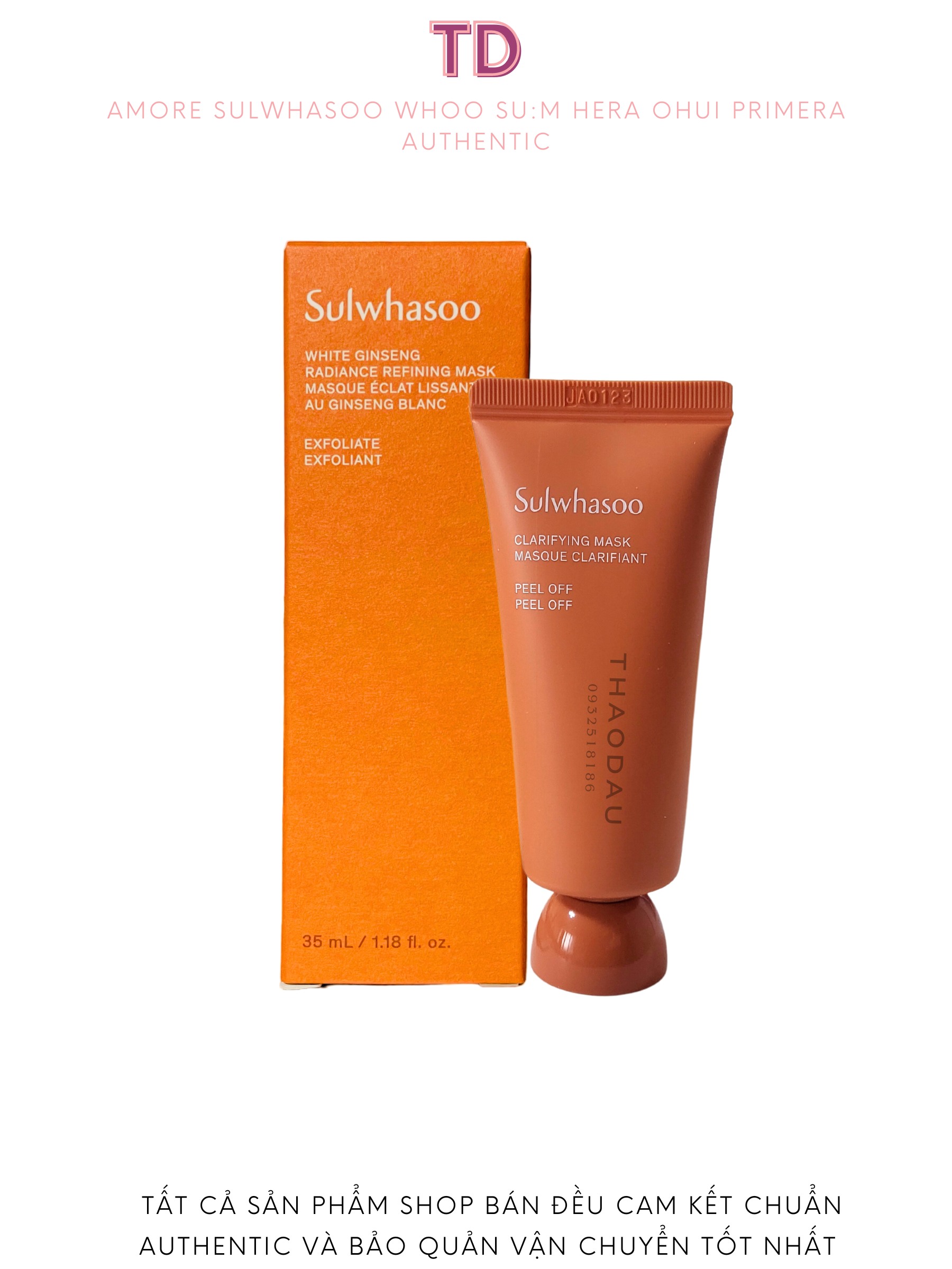 Mặt Nạ Lột tẩy da chết Trắng Da Sulwhasoo Clarifying Mask Ex 35ml tloskorea cũ