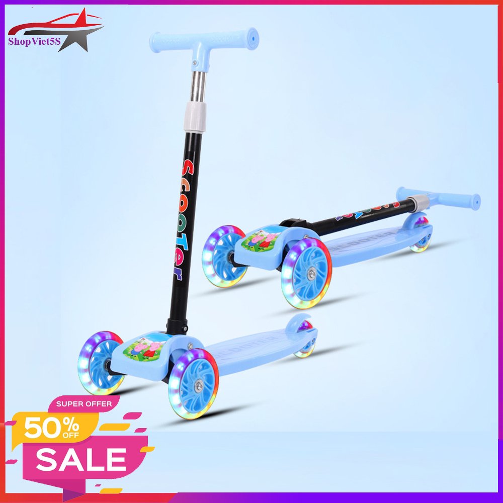 Xe trượt Scooter, Xe trượt giành cho bé từ 2-8 tuổi, Đồ chơi ngoài trời giúp bé phát triển, Món quà đặc biệt giành tặng bé