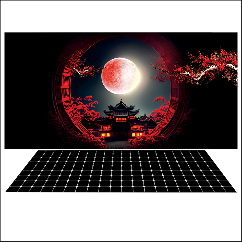 Tranh 3d dán hồ cá decal vip- in theo kích thước hồ