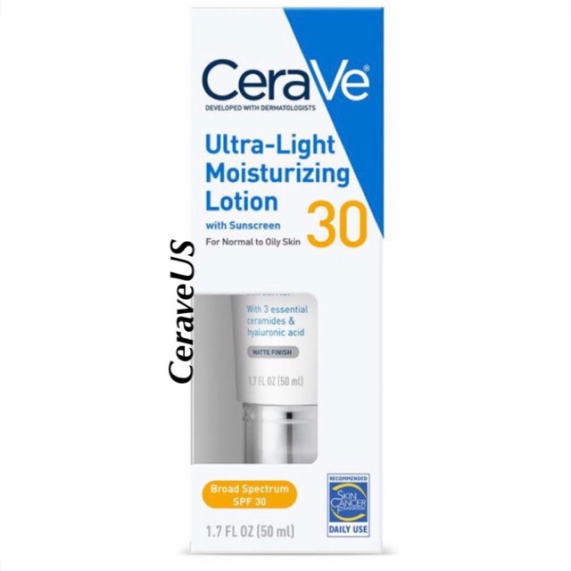 Sữa Dưỡng Da Cerave Ultra Light Moisturizing Lotion Spf30