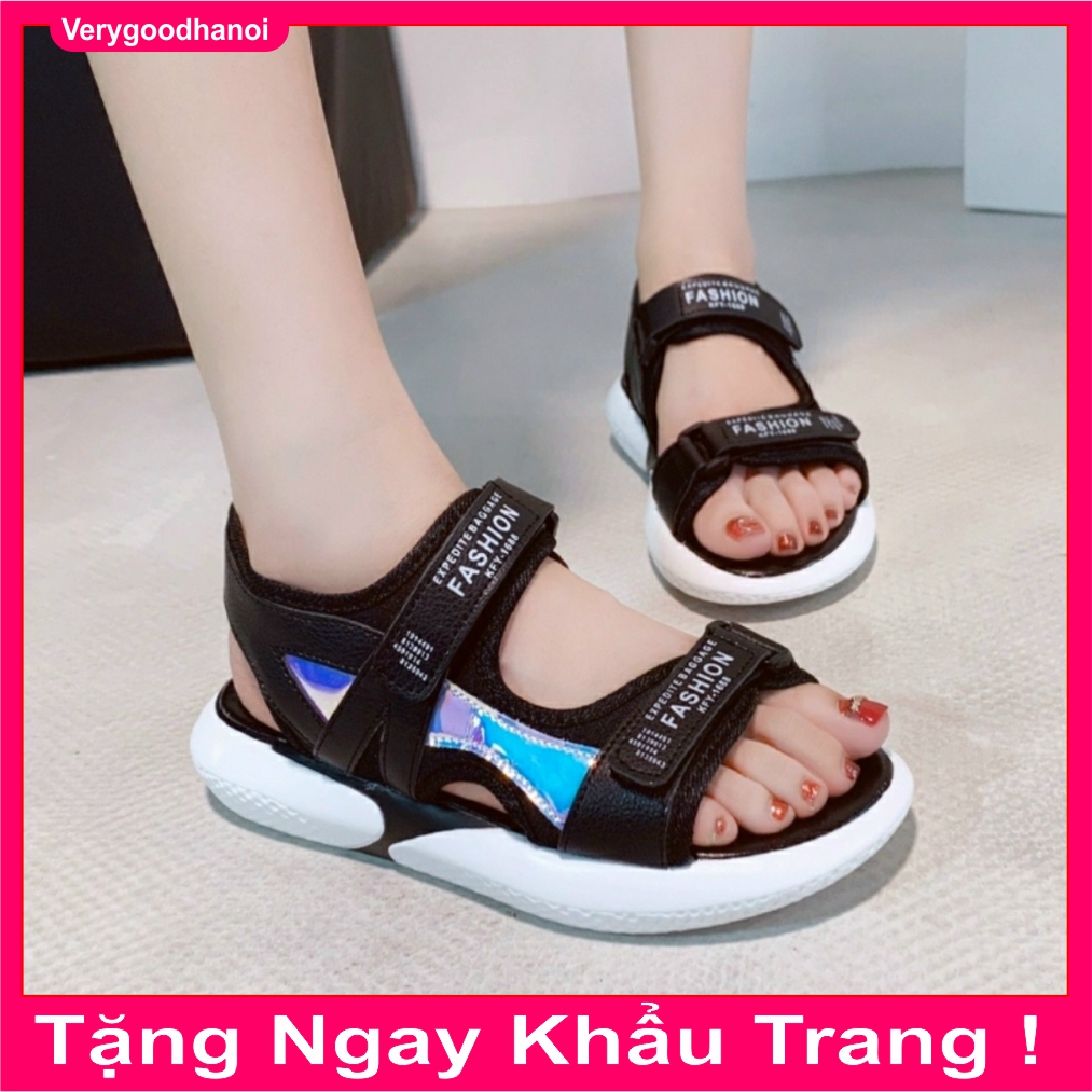 Sandal nữ 2 quai phản quang , đế 3cm kiểu dáng hàn quốc- hot trend bán chạy 2020- hàng nhập