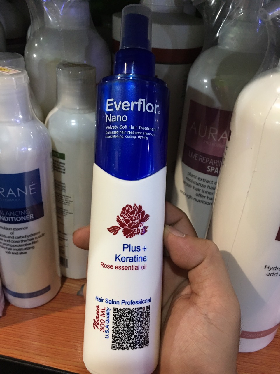 HCM-Xịt dưỡng tóc 2 pha vitamin Everflor Nano 300ml