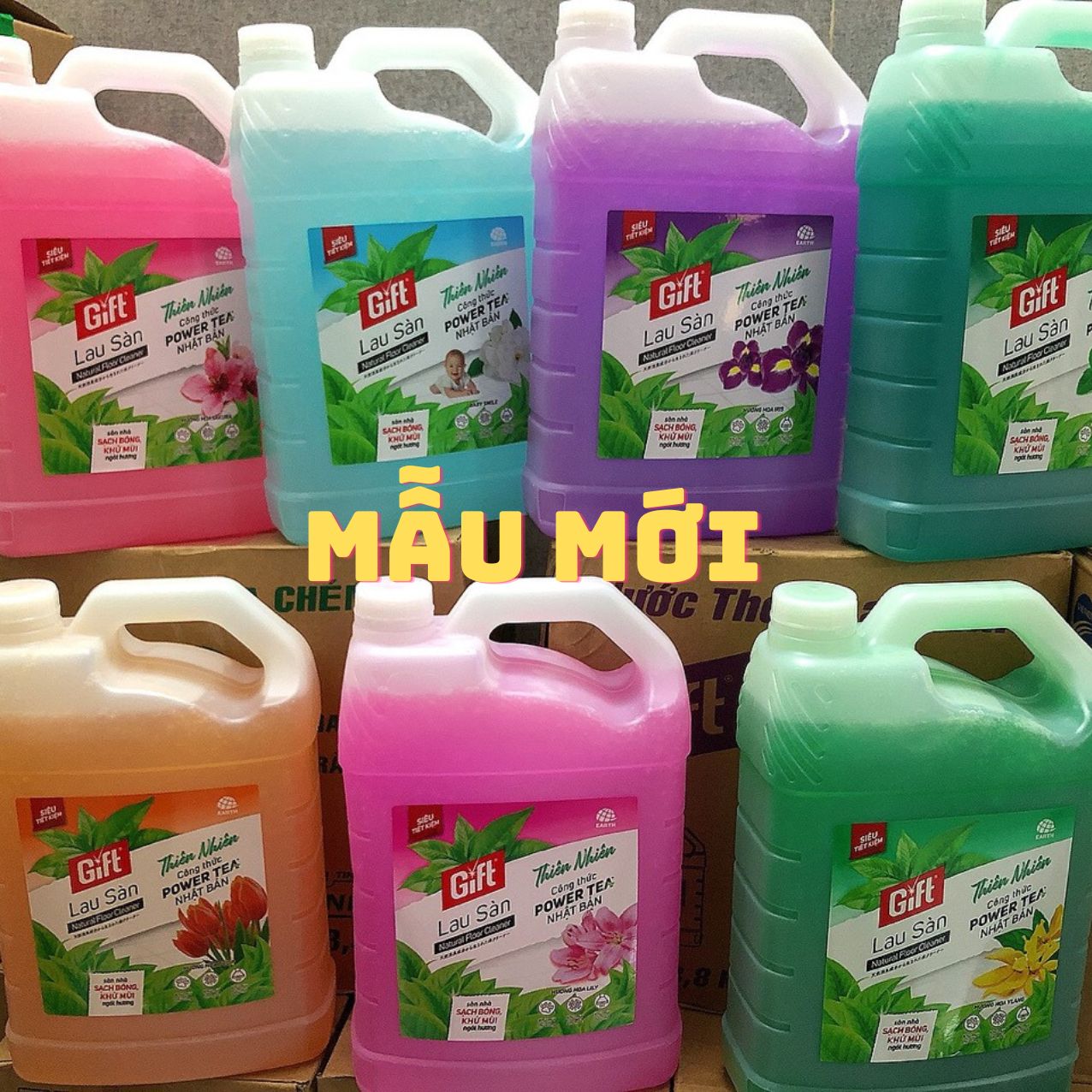 Nước Lau Sàn Gift 3.8kg( khách có thể inbox chọn màu)