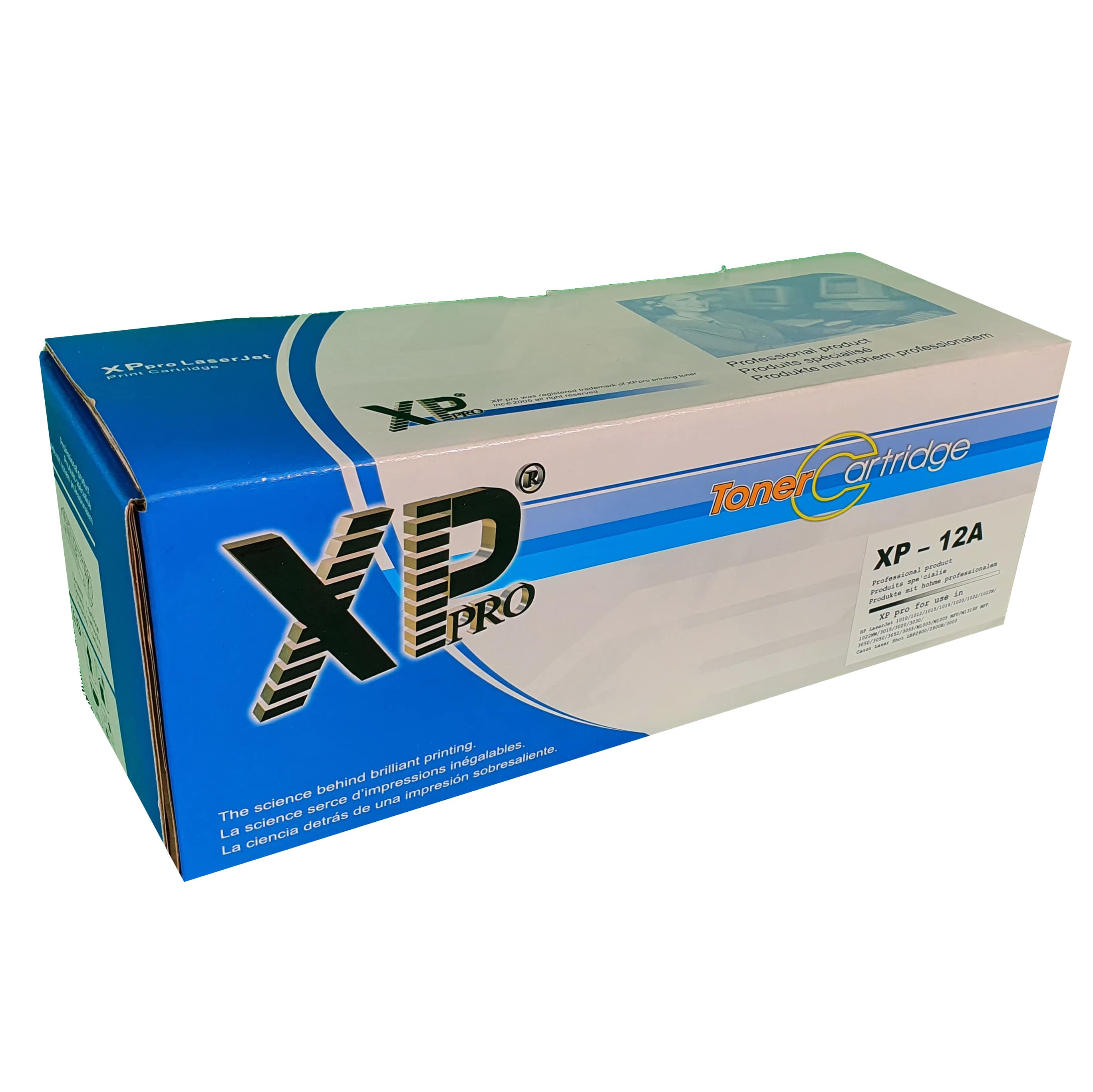 Hộp mực XPpro - 12A dùng cho máy in laser HP 1010/ 1012/ 1015/ 1018/ 1020/ 1022/ 3015/ 3020/ 3030/ 3050/ 3052/ 3055/ M1005/ M1319F Canon LBP 2900/3000