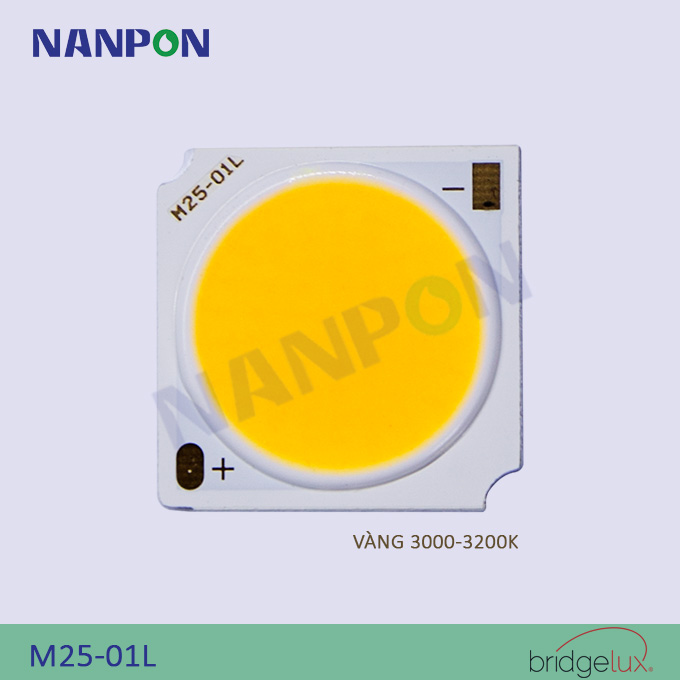 Chip led 10w bridgelux - màu vàng| m25-01l
