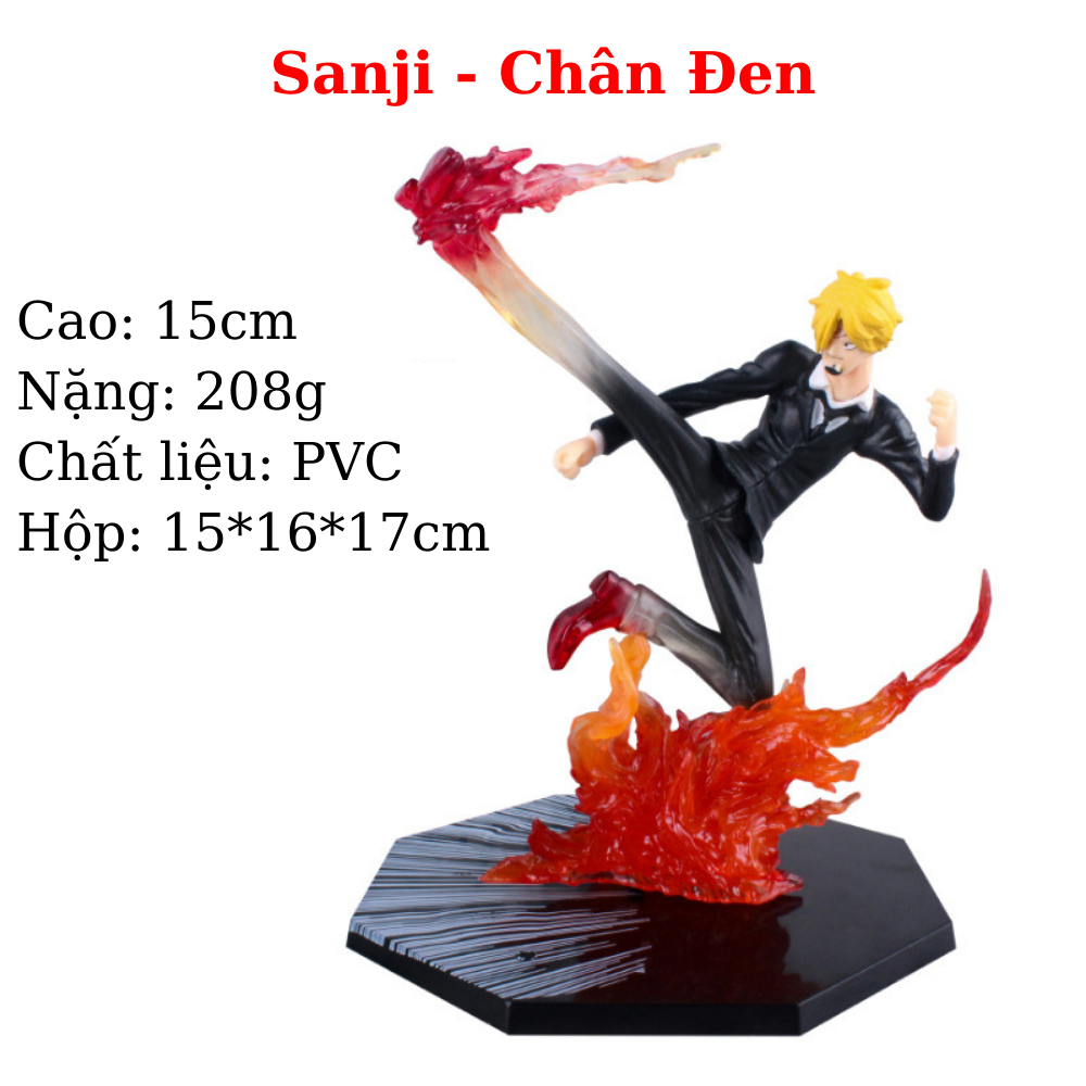 Mô hình One Piece Sanji Cao 15 cm hàng cao cấp , figure mô hình anmie one piece Sanji