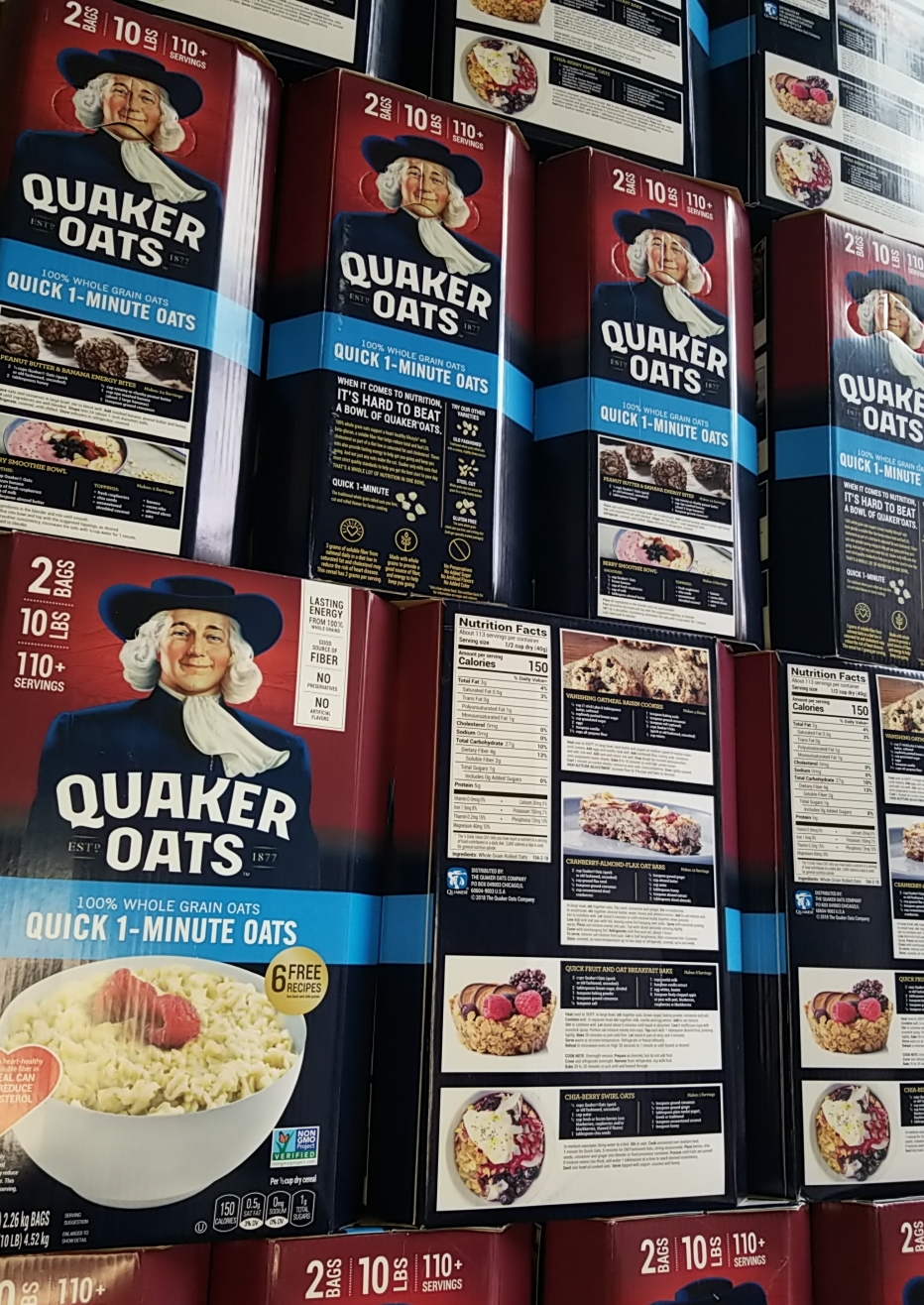 Yến Mạch Quaker Oats 1 Minute dạng hạt cán vỡ 4.52kg