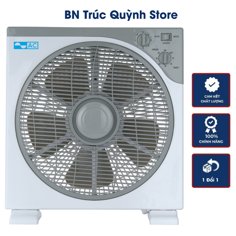 Quạt Hộp AC ABF01A125 Công Suất 40W Lưu Lượng Gió 1500 vòng/phút Hoạt Động Êm Ái Bền Bỉ Tiết Kiệm Điện Năng An Toàn Cho Trẻ - Bảo Hành Chính Hãng 2 Năm🎉BN Trúc Quỳnh Store