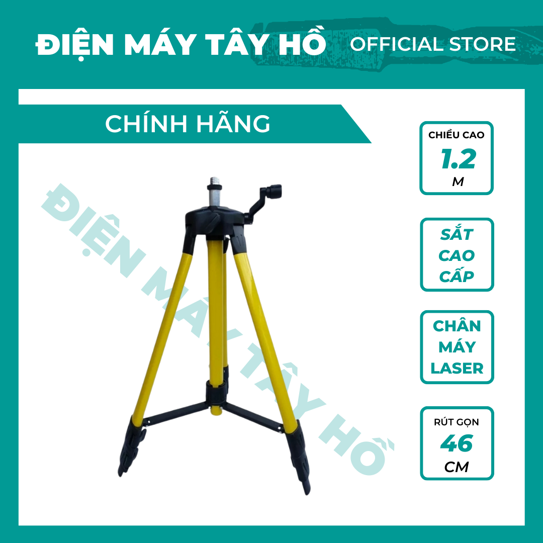 Chân máy cân bằng laser, máy bắn cốt 1.2M chắc chắn, bền bỉ (màu ngẫu nhiên)
