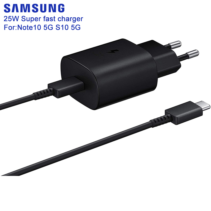 [HCM]Bộ Sạc Siêu Nhanh Samsung Galaxy  A71 A70 A80 A90 S10 5G S20 S20+ S20 Ultra Note 10 Note 10+s  25W TypeC 2 Đầu 2020 NEW