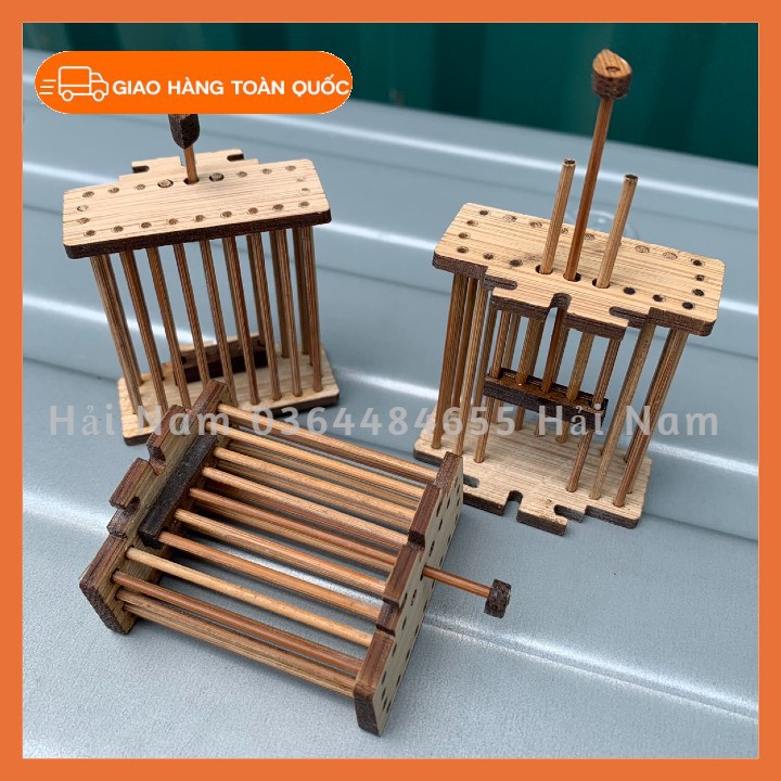 Rọ dế cho chim chất liệu tre chắc chắn bền đẹp - Dọ dế cho chim giá rẻ
