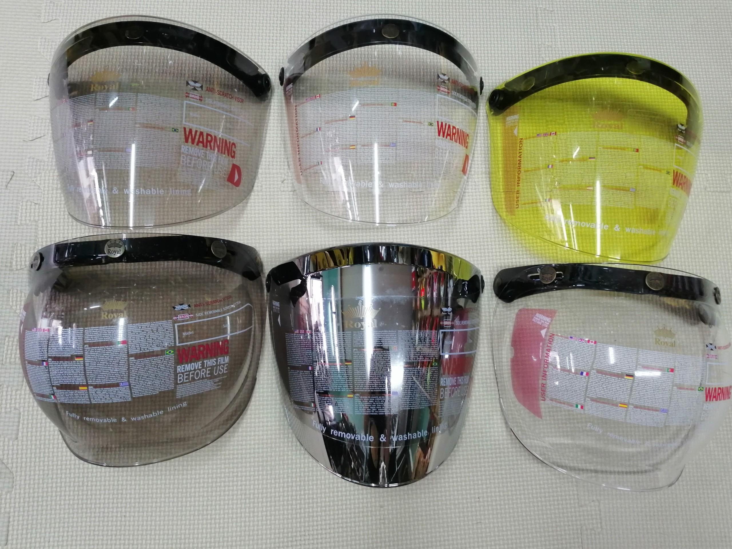 Kính gắn mũ bảo hiểm 3/4