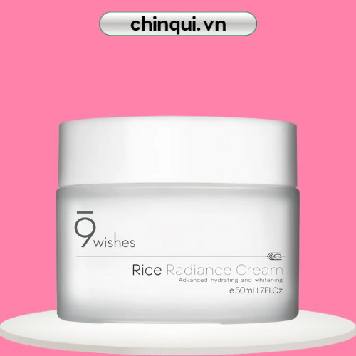 Kem Dưỡng Trắng Da Mặt 9Wishes Rice Radiance Cream Cấp Ẩm Và Làm Sáng Da 50ml