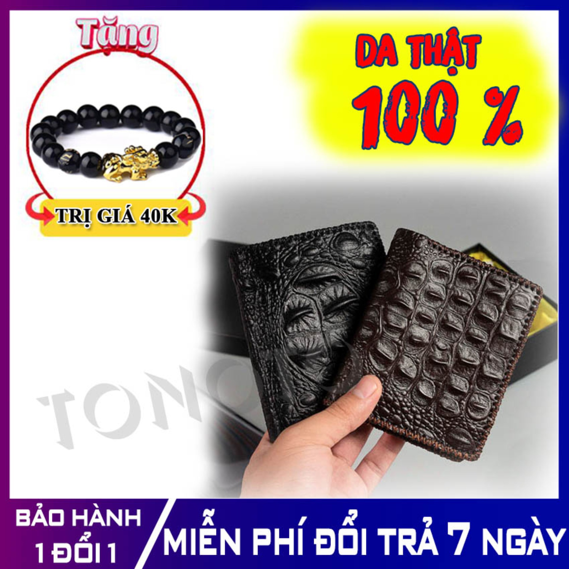 Bóp ví nam da bò vân cá sấu kiểu đứng - ví da nam, ví da bò nam, ví da nam cầm tay, ví da bò thật, ví da bò, ví nam da bò thật - tonoto leather
