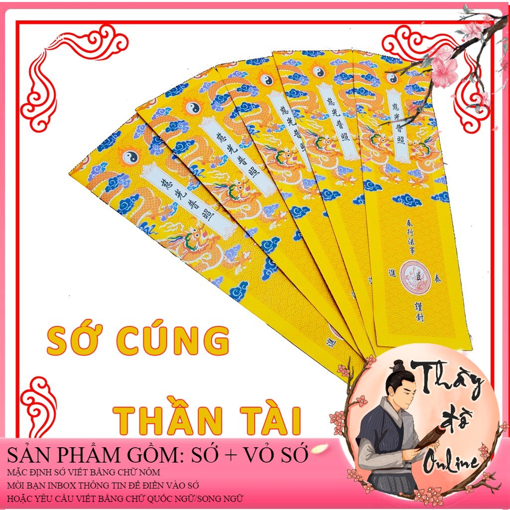 Sớ cúng THẦN TÀI cầu buôn may bán đắt tài lộc may mắn