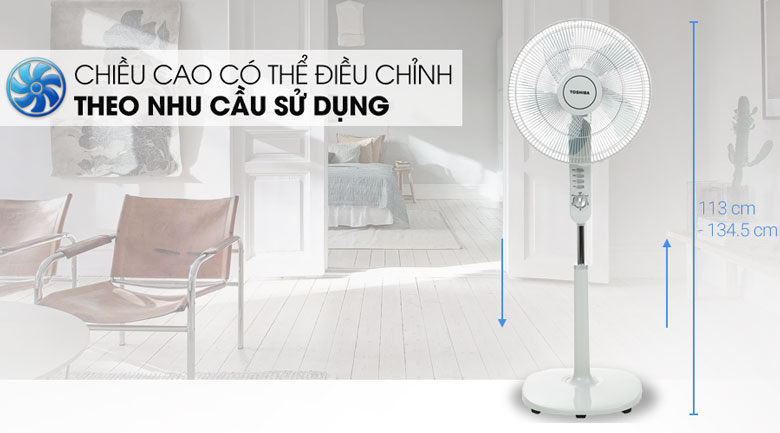 Quạt đứng Toshiba F-LSA10VN Xám Quạt đứng Toshiba F-LSA10VN Xám