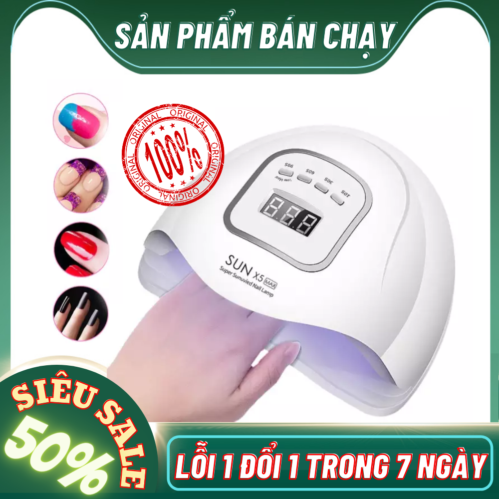 [ HÀNG CHUẨN ] Máy sấy khô móng tay SUN 5 đèn led UV siêu khô dành cho sơn gel , máy hơ móng gel sun5 , máy làm móng sun 5 sơn gel , máy sấy móng giá tốt