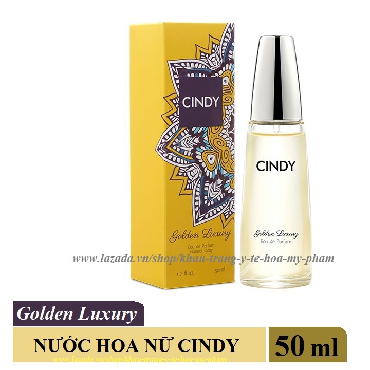 [HCM]Nước Hoa Cindy Golden Luxury 50 ml - Sang Trọng