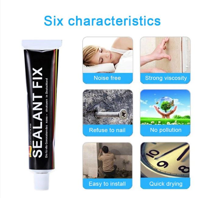 Bộ keo dán kim loại inox Sealant fix 9G và 2miếng keo 3M