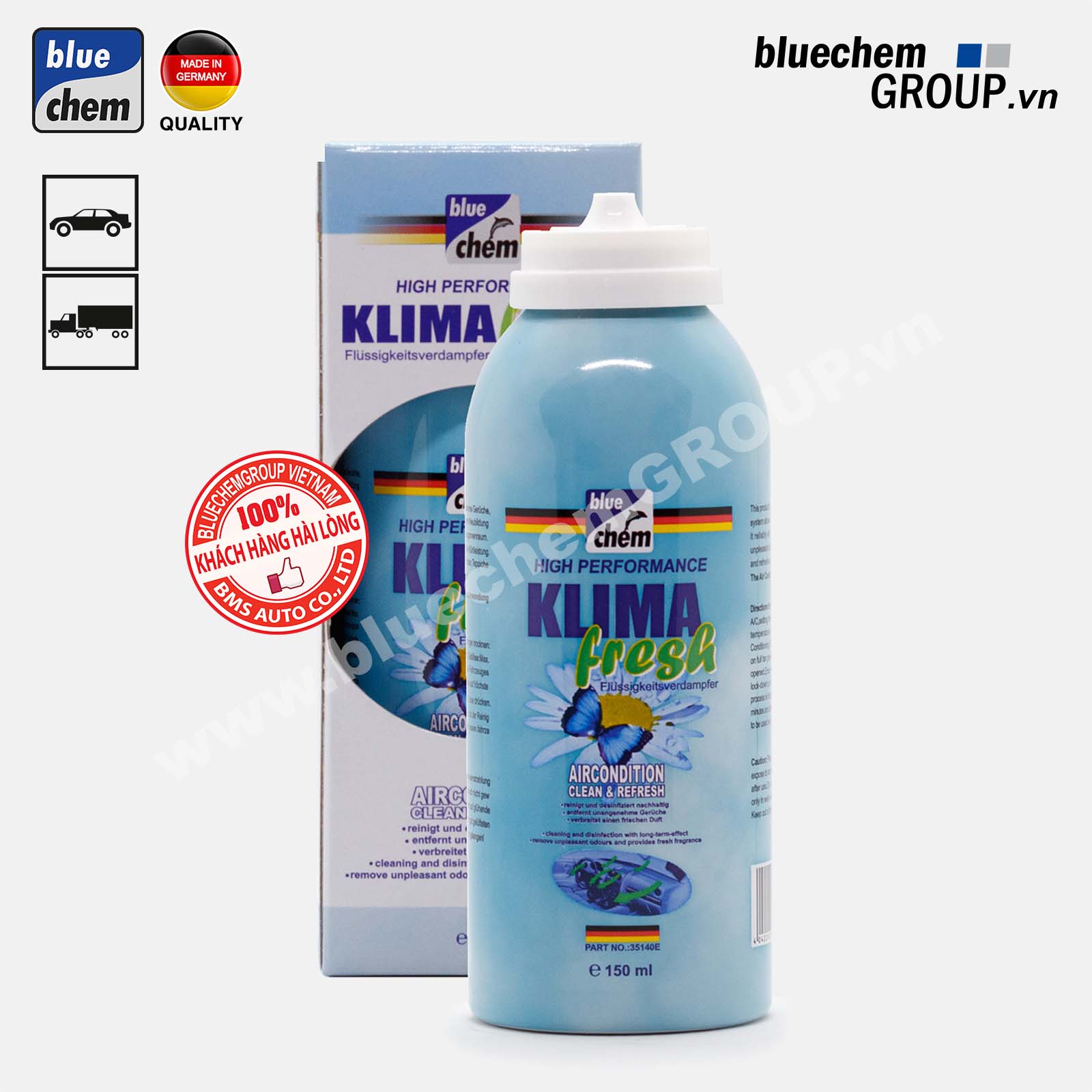 Khử mùi Nội thất Ô tô Bluechem