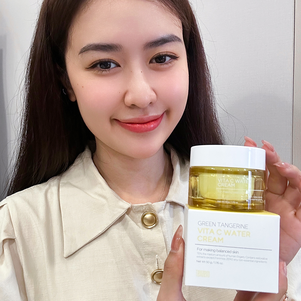 Kem Dưỡng Ẩm Làm Sáng Da, Căng Mướt Quýt Xanh Tenzero Green Tangerine Vita C Water Cream 50g