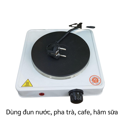 Bếp Điện Mini Pha Cafe, Trà, Nấu Nước, Hơ Lá Trầu - Bếp Điệ Hâm Nóng Đa Năng Công Suất 1000W