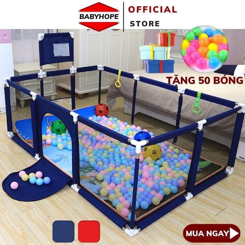 Quây bóng, quây cũi nhà bóng cho bé có ném bóng rổ size lớn babyhope