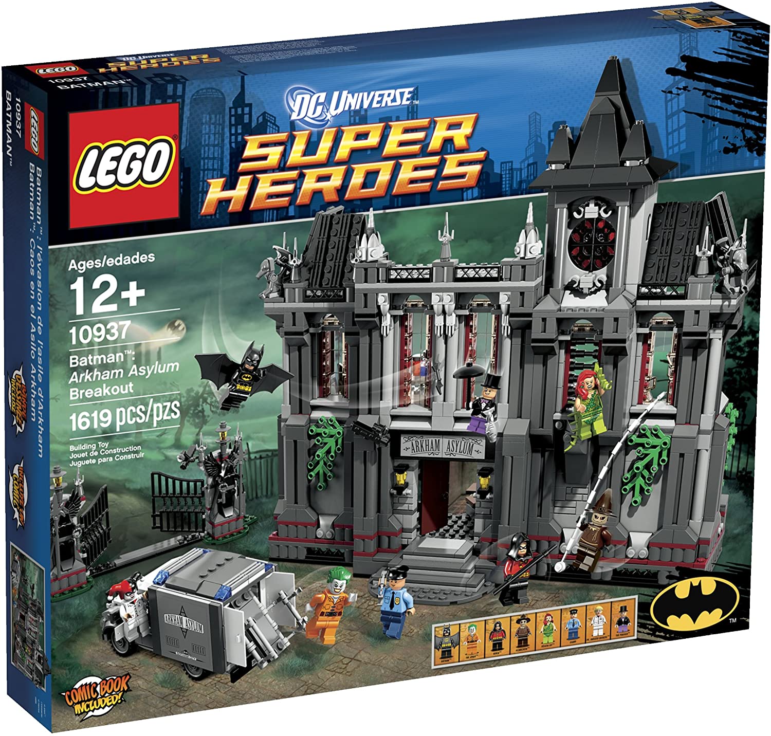 Official】LEGO Lego Super Hero Arkham Asylum Breakout (10937) (1619 miếng)  đảm bảo chính hãng Từ Đan Mạch 