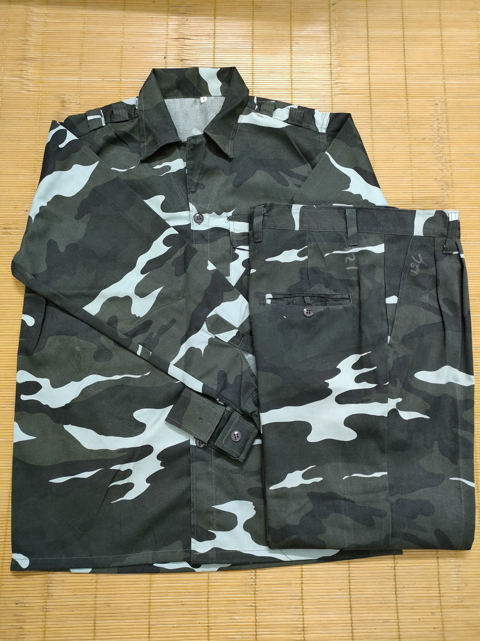 Bộ Lao Động Rằn Ri , Quần Áo Bảo Hộ Lao Động Dầy Dặn Đủ Kích Cỡ