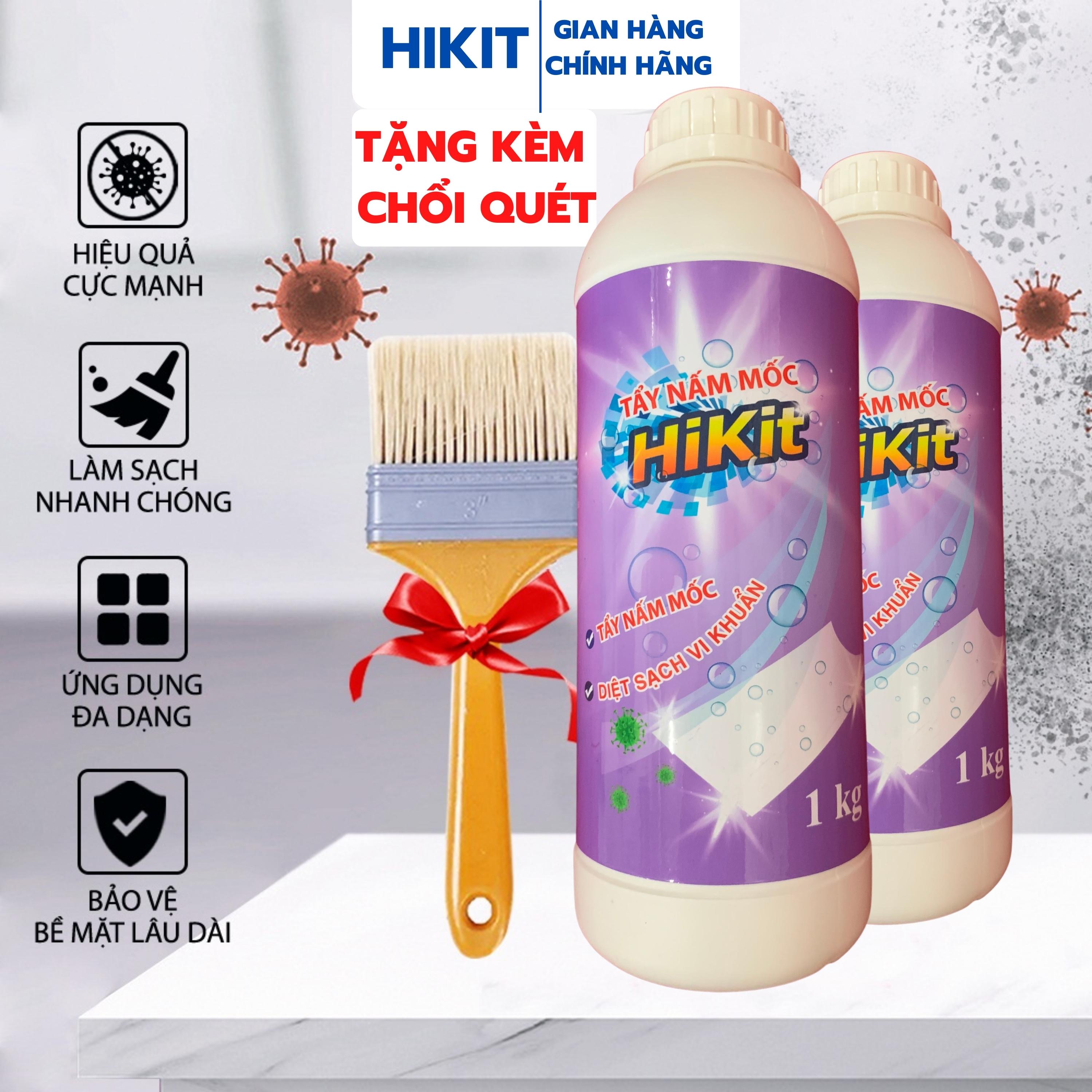 Tẩy mốc tường, sàn nhà ố vàng,rêu mốc tường lâu ngày HiKit