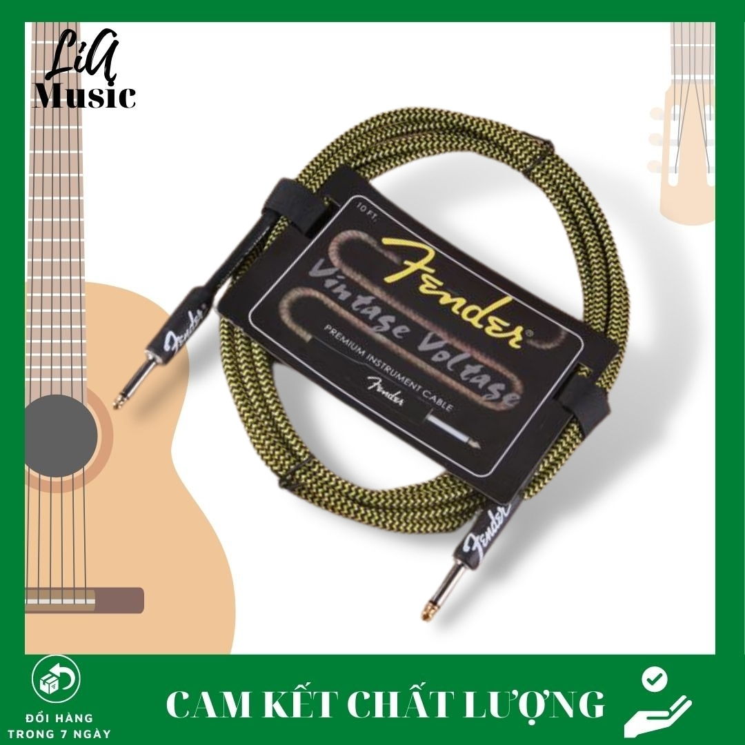 Dây jack nối 2 đầu guitar ra loa, dây line nối âm thanh ra loa 6ly 3m Liamusic